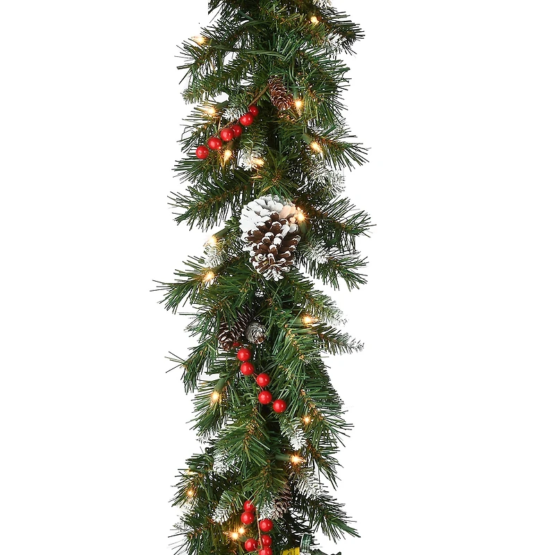 National Tree Co. Frosted Berry Christmas Indoor Outdoor Garland