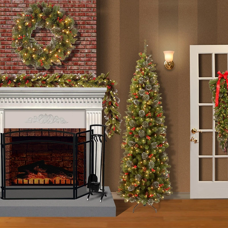 National Tree Co. Crestwood Spruce Christmas Indoor Outdoor Garland