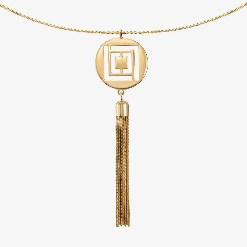 Liz Claiborne Tassel Womens 30 Inch Strand Necklace