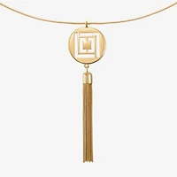 Liz Claiborne Tassel Womens 30 Inch Strand Necklace