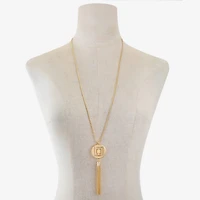 Liz Claiborne Tassel Womens 30 Inch Strand Necklace