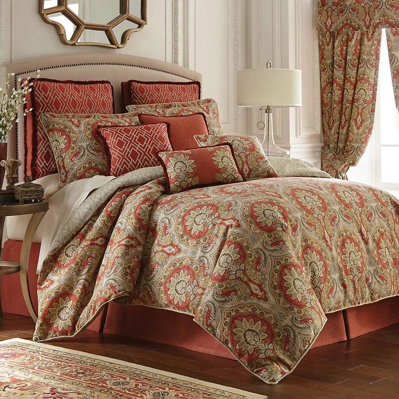 Rose Tree Harrogate Paisley 4-pc. Midweight REVERSIBLE Comforter Set