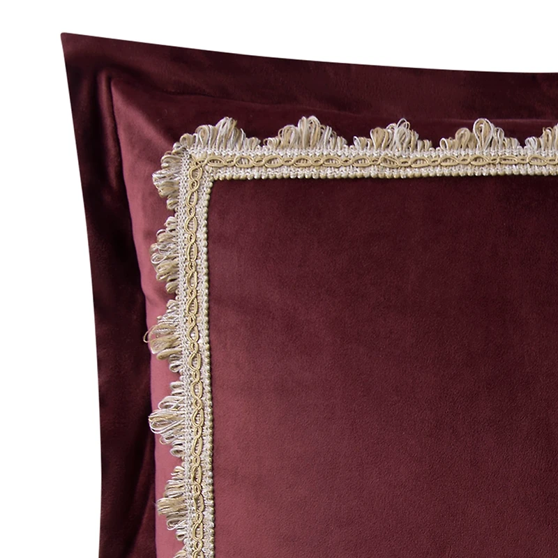 Rose Tree Emmaline Velvet Embroidered Reversible Euro Sham