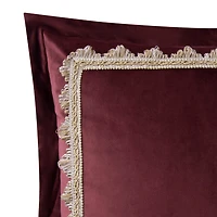 Rose Tree Emmaline Velvet Embroidered Reversible Euro Sham