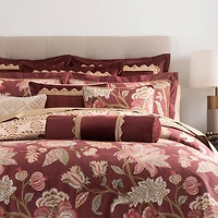 Rose Tree Emmaline Pieced Neckroll Cylinder Throw Pillow