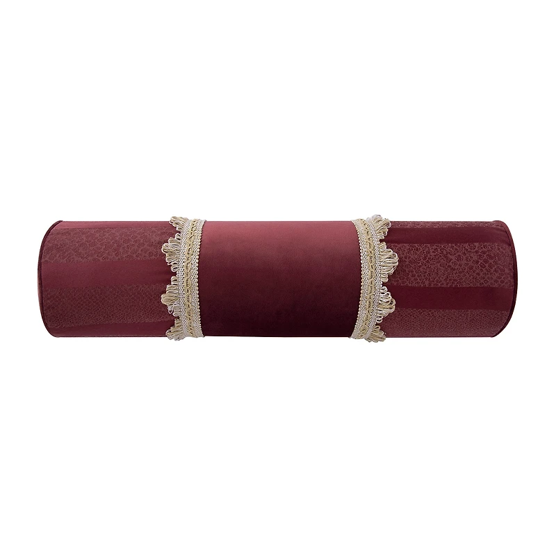 Rose Tree Emmaline Pieced Neckroll Cylinder Throw Pillow