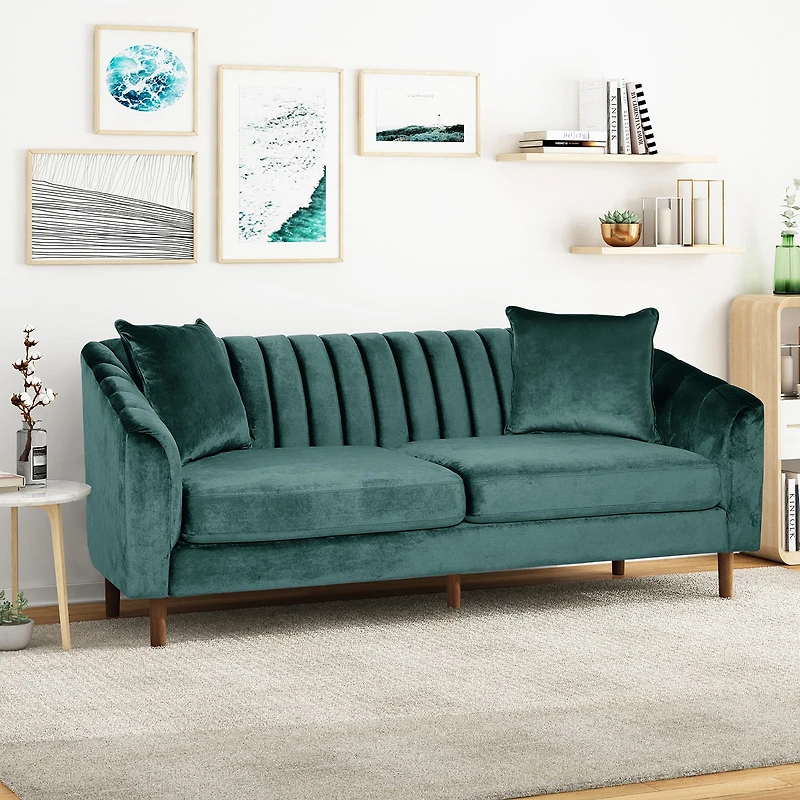 Ansonia Sharkfin-Arm Sofa