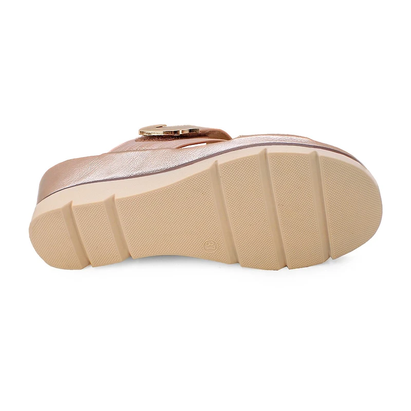 Yoki Womens Sicily Wedge Sandals