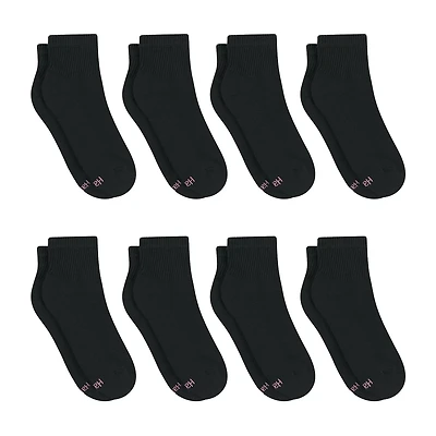 Hanes Cool Comfort Cushion Womens Multi-Pack 8 Pair Quarter Ankle Socks