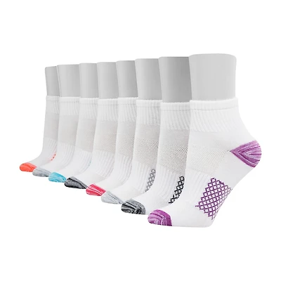 Hanes Cool Comfort Womens BREATHABLE Multi-Pack 8 Pair Quarter Ankle Socks