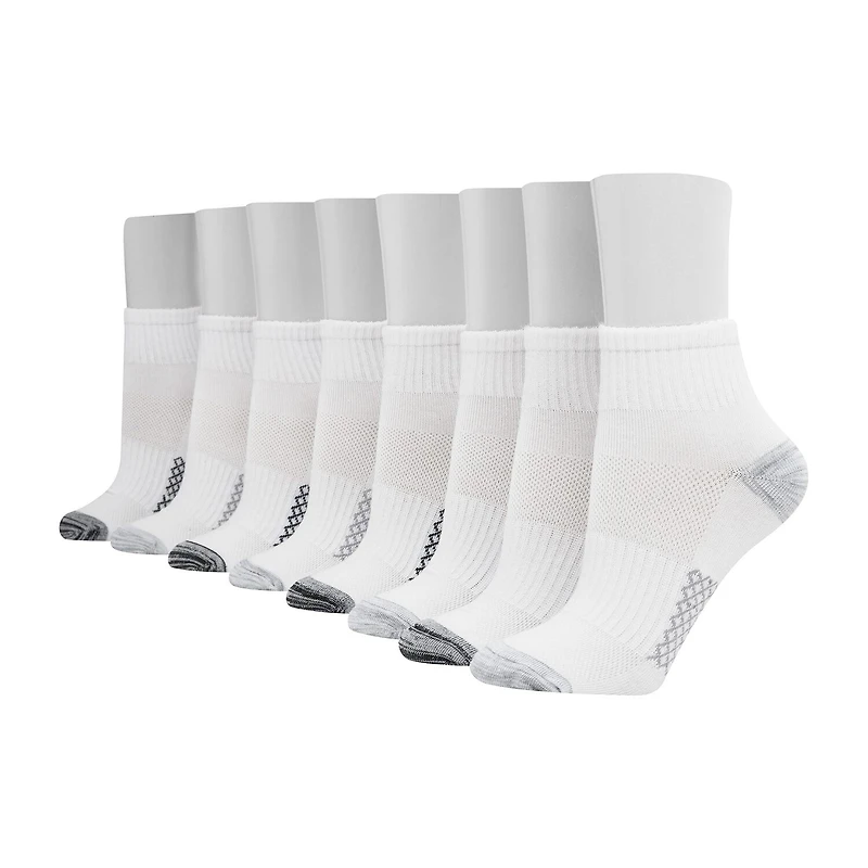 Hanes Cool Comfort Womens BREATHABLE Multi-Pack 8 Pair Quarter Ankle Socks