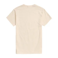 Peanuts Snoopy And Woodstock Wilderness Tee Womens Juniors Crew Neck Short Sleeve Regular Fit Graphic T-Shirt