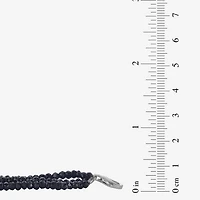 Genuine Tahitian Pearl and Black Spinel Bead Sterling Silver Necklace