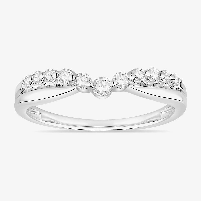 1/4 CT.T.W. Natural Diamond 10K Gold Wedding Band