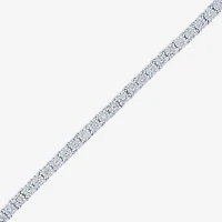 Yes, Please! (G-H / I1-I2) Womens Diamond Accent Lab Grown White Diamond Sterling Silver 18 Inch Tennis Bracelet