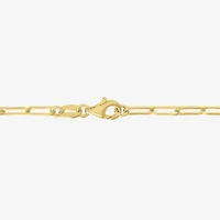 Yes, Please! (G-H / I1-12) Womens Diamond Accent Lab Grown White Diamond 14K Gold Over Silver Paperclip 18 Inch Pendant Necklace