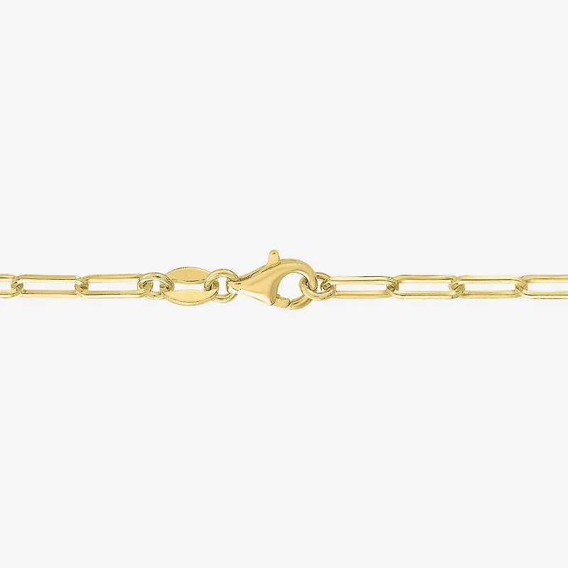 Yes, Please! (G-H / I1-I2) Womens Lab Grown Diamond 14K Gold Over Silver 18 Inch Paperclip Chain Bracelet