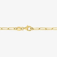 Yes, Please! (G-H / I1-I2) Womens Lab Grown Diamond 14K Gold Over Silver 18 Inch Paperclip Chain Bracelet