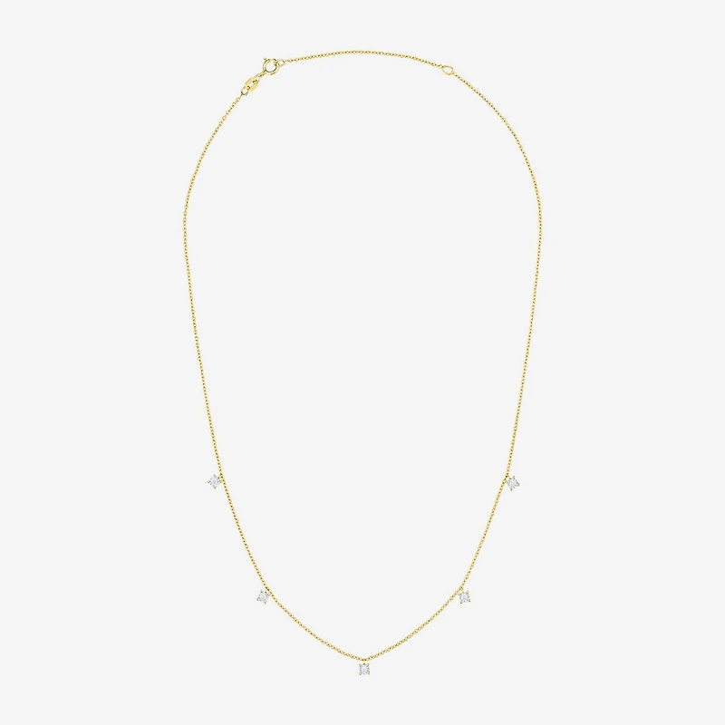 Diamond Addiction (G-H / Si2-I1) Womens 1/10 CT. T.W. Lab Grown White Sterling Silver 18 Inch Pendant Necklace