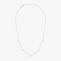 Diamond Addiction (G-H / Si2-I1) Womens 1/10 CT. T.W. Lab Grown White Sterling Silver 18 Inch Pendant Necklace