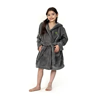 Linum Home Textiles Plush Turtle Kids Bathrobe Unisex Long Sleeve Length Robe