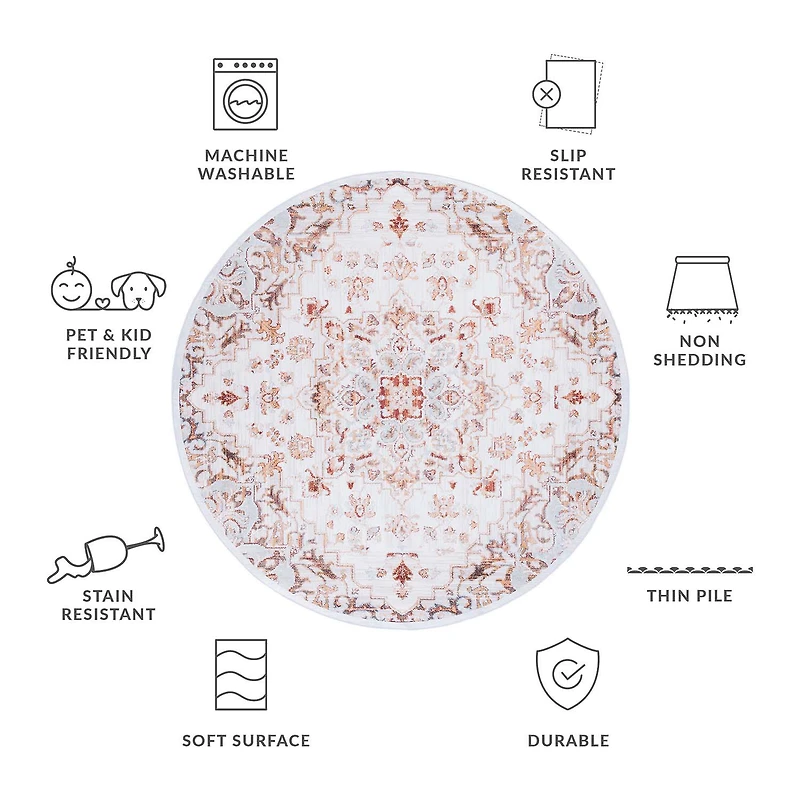 Safavieh Tucson Eva Indoor Round Area Rug