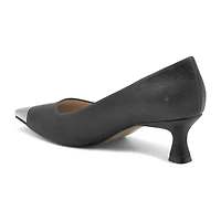 Adrienne Vittadini Gavril Womens Cap Flared Heel Pumps