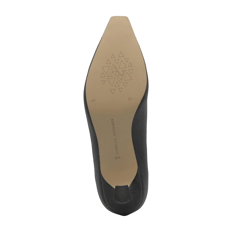 Adrienne Vittadini Gavril Womens Cap Flared Heel Pumps