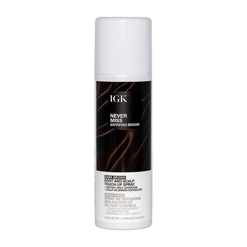 IGK Never Miss Root Spray Hair Color 2 oz.