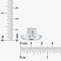 Bridal Addiction Womens 4 1/7 Ct. T.W. Lab Grown White Diamond 14K Gold Round Solitaire Engagement Ring