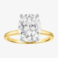 Bridal Addiction Womens 4 1/7 Ct. T.W. Lab Grown White Diamond 14K Gold Oval Solitaire Engagement Ring