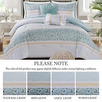 Madison Park Evian Seersucker 5-pc. Midweight Comforter Set