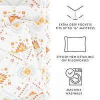 Casual Comfort Boho Pattern Deep Pocket Sheet Set