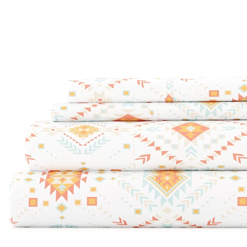Casual Comfort Boho Pattern Deep Pocket Sheet Set