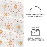 Casual Comfort Boho Pattern Deep Pocket Sheet Set