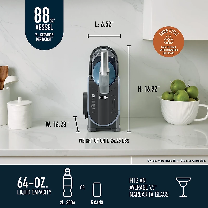 Ninja Slushi 88oz. Professional Frozen Drink Maker