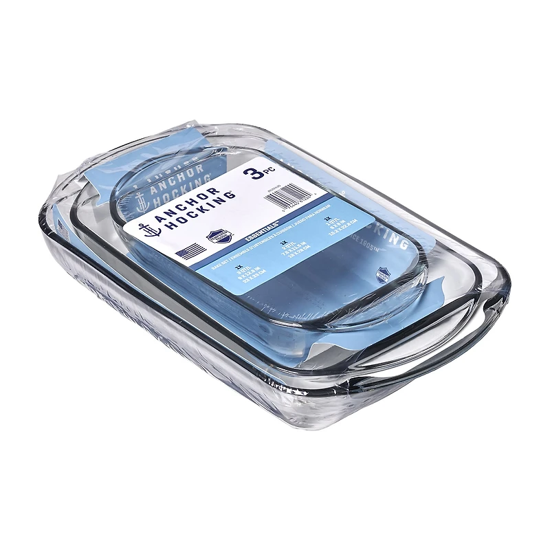 Anchor Hocking 3-pc.Glass Bakeware Set