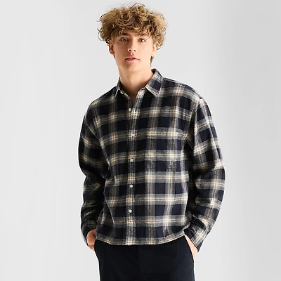 Arizona Mens Long Sleeve Classic Fit Flannel Shirt
