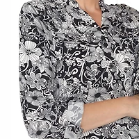 White Mark Womens Long Sleeve Tunic Top