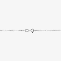 Womens 3/4 CT. T.W. White Zirconia Sterling Silver Round 18 Inch Pendant Necklace
