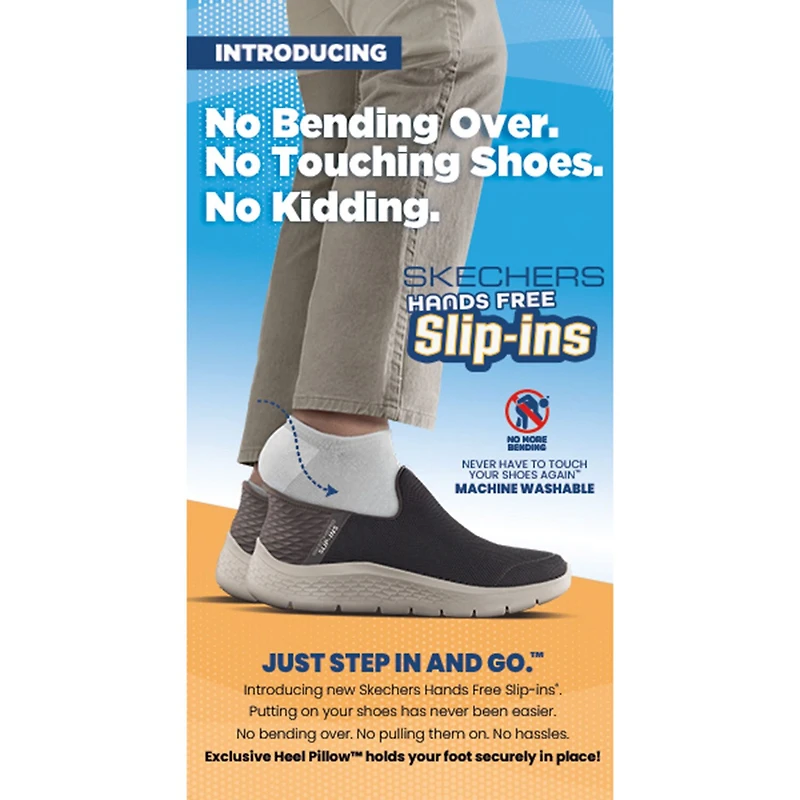 Skechers Hands Free Slip-Ins Go Walk Flex Mens Slip-On Walking Shoes