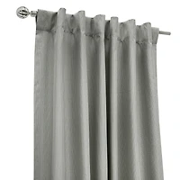 Thermaplus Brooklyn Rod Pocket Back Tab Energy Saving 100% Blackout Single Curtain Panel