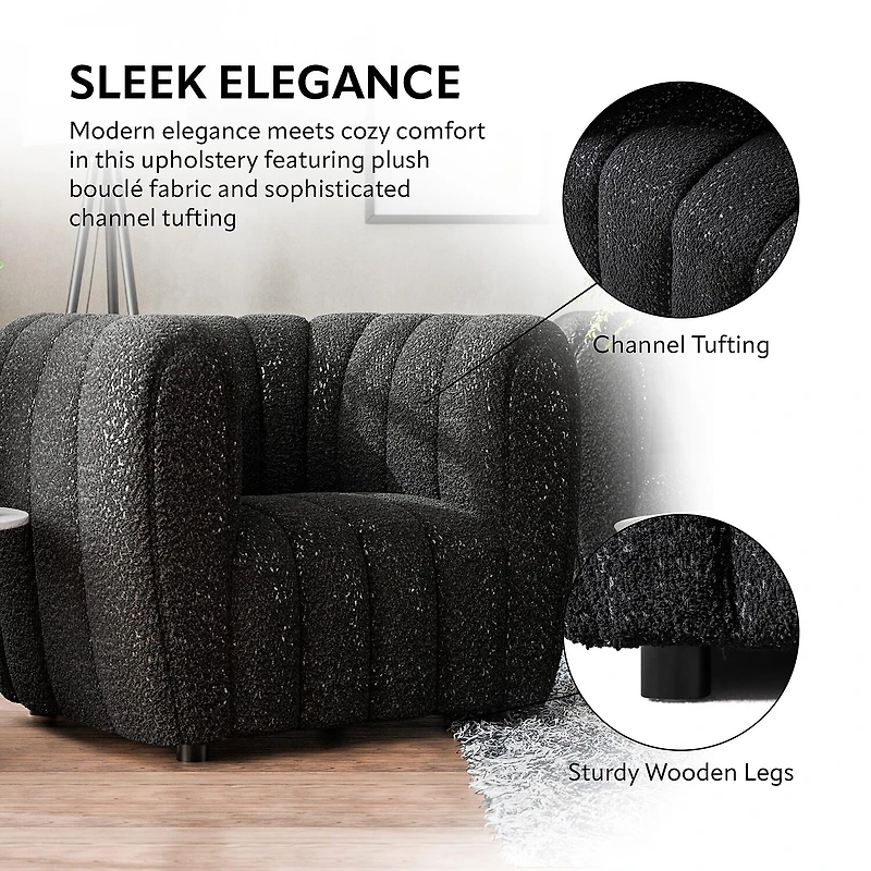 Furniture of America™ Laura Upholstered Barrel Chair