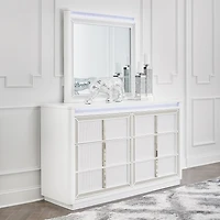 Signature Design by Ashley Chalanna 6-Drawer Dresser with Mirror