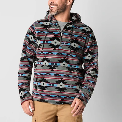 Victory 1/4 Zip Mens Fleece Hooded Lightweight Jacket