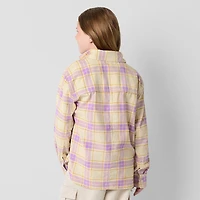 Thereabouts Little & Big Kid Girls Ultra Lightweight Shirt Jacket
