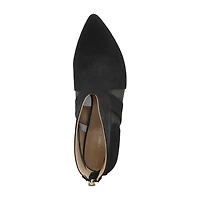 Adrienne Vittadini Womens Nuss Flared Heel Booties