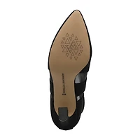 Adrienne Vittadini Womens Nuss Flared Heel Booties