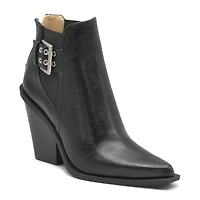 Charles By David Womens Wells Block Heel Booties