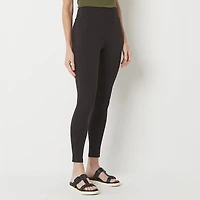 Stylus Womens Mid Rise Knit 26" 7/8 Ankle Legging